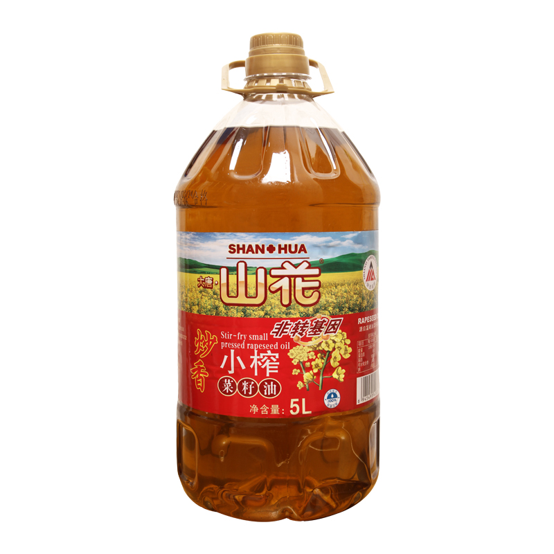 炒香小榨菜籽油5L