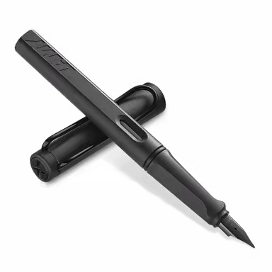 德国进口 凌美(LAMY)钢笔签字笔墨水笔Safari狩猎者礼品笔 磨砂黑F尖成人学生练字笔