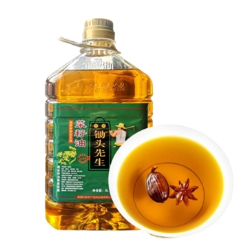 锄头先生 纯正菜籽油食用油植物油现榨新油3L