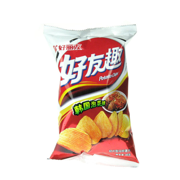 好丽友好友趣韩国泡菜味45g 办公室零食 休闲出游必备