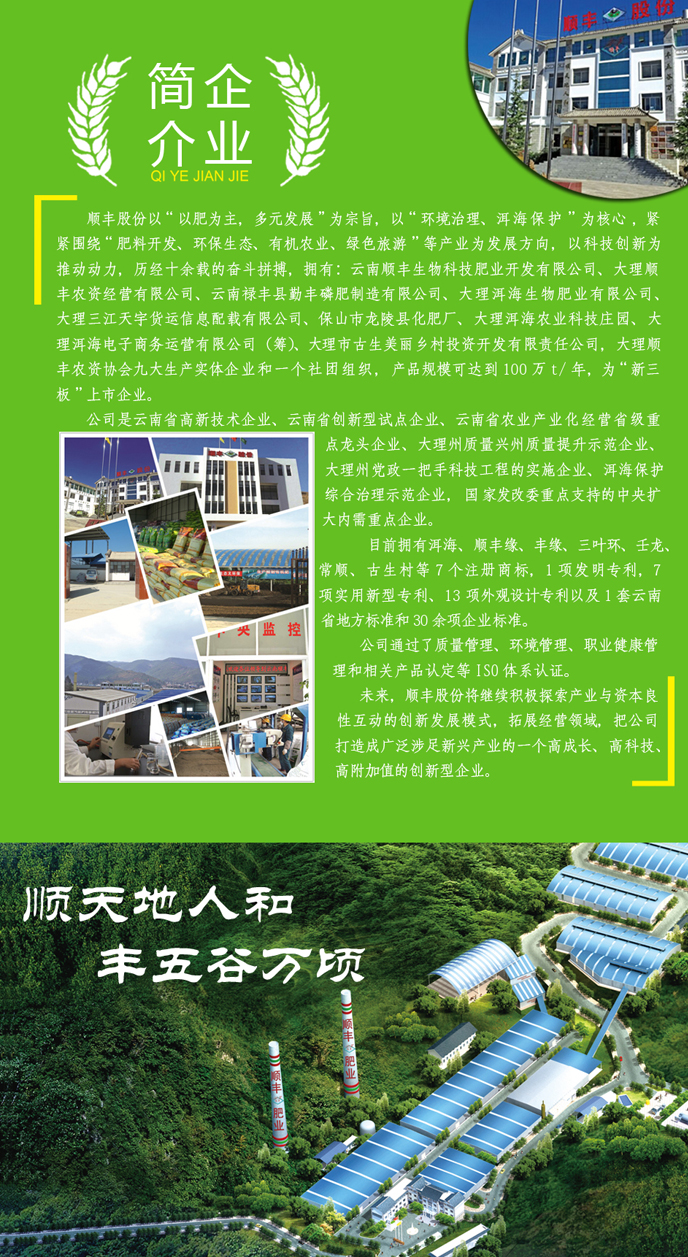 云南顺丰生物科技肥业开发有限公司 企业空间