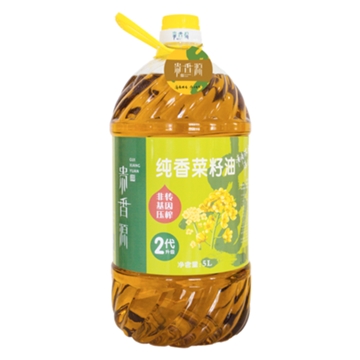 贵香源 贵州非转基因物理压榨纯香菜籽油5L 精炼三级食用油 5L