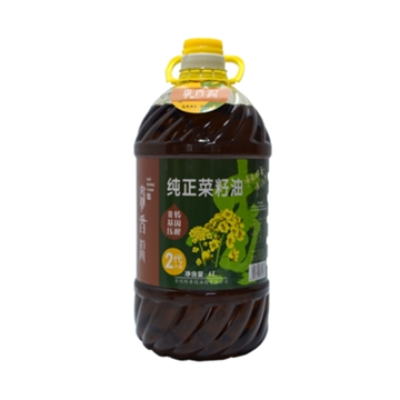 贵香源 贵州非转基因物理压榨纯正菜籽油 精炼四级食用油5L