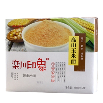 栾川印象 高山玉米面粉 920g 农家石磨苞米面粗粮