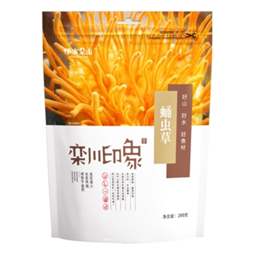 栾川印象 蛹虫草干货 200g 伏牛山孢子头干货虫草花煲汤